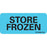 MedVision - Pre-Printed Label Auxiliary Label Blue Paper Store Frozen Black Temperature Control 1 X 2-1/4 Inch - MV04SB1556