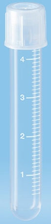 Sarstedt - Centrifuge Tube Round Bottom Plain 12 X 75 mm 5 mL Without Color Coding Ventilation Cap Polypropylene Tube - 62.526.028