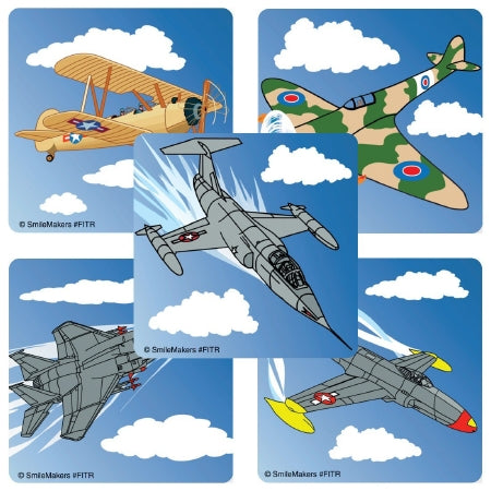 Smilemakers  100 Per Unit Jet Fighters Sticker 2.5 Inch - FITRB