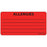 MedVision - Pre-Printed Label Allergy Alert Red Paper Allergies Black Alert Label 1-1/2 X 2-15/16 Inch - MV07FR1435