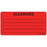 Precision Dynamics MedVision Pre-Printed Label Warning Label Allergies Fluorescent Red 1-1/2 X 2-15/16 Inch - V07FR1435