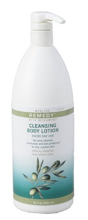 Remedy with Olivamine - Hand and Body Moisturizer 32 oz. Pump Bottle Unscented Cream CHG Compatible - MSC094820UNSC