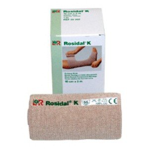Rosidal K - Compression Bandage 4 Inch X 5 Yard High Compression Clip Detached Closure Tan NonSterile - 22202