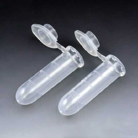 Globe Scientific Microcentrifuge Tube Round Bottom Plain 2 mL Without Color Coding Snap Cap Polypropylene Tube - 111572