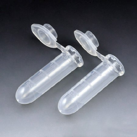 Globe Scientific - Microcentrifuge Tube Round Bottom Plain 2 mL Without Color Coding Snap Cap Polypropylene Tube - 111572