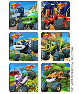 Medibadge Disney 75 Per Unit Blaze And The Monster Machines - Cool Trucks Sticker - 1576