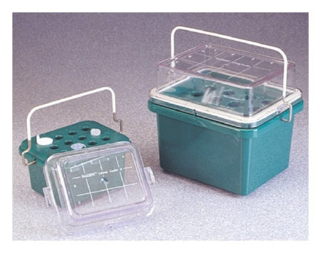Nalgene - Benchtop Cooler Green Polycarbonate 12 Vial Capacity - 15-350-53
