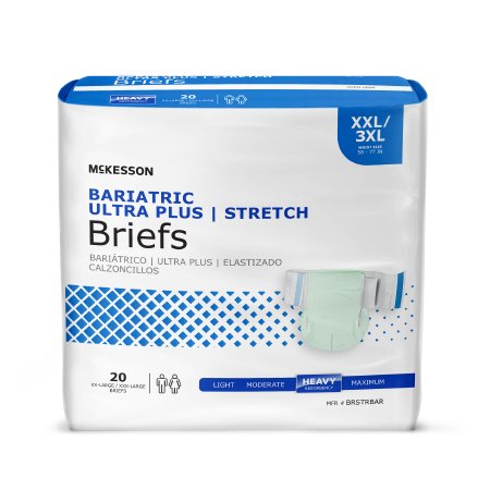 McKesson McKesson Adult Incontinent Brief Tab Closure 2X-Large / 3X-Large Disposable Heavy Absorbency - BRSTRBAR