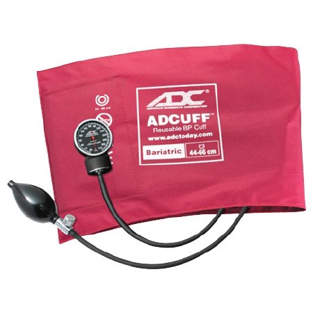 American Diagnostic Corp Bariatric Diagnostix Aneroid Sphygmomanometer Pocket Style Hand Held 2-Tube Adult Size Arm - 720-12BXBD