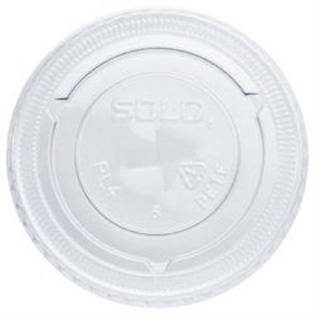 Solo Cup Solo Lid Clear, Pet Plastic, Straw Slot, Cold Applications - PL4TSN