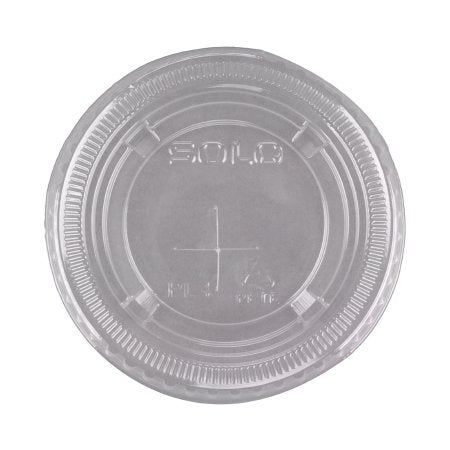 Solo - Drinking Cup Lid Clear, Pet Plastic, Straw Slot, Cold Applications - PL4TSN