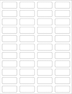 United Ad Label UAL Blank Label Multipurpose Label White 8-1/2 X 11 Inch - ULPCS16-W