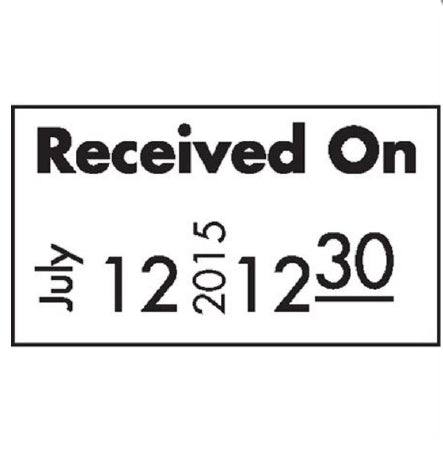 Market Lab Inc Pre-Printed Label Advisory Label RECEIVED ON / JULY, 12, 2015, 12,30 White - 6606-WH