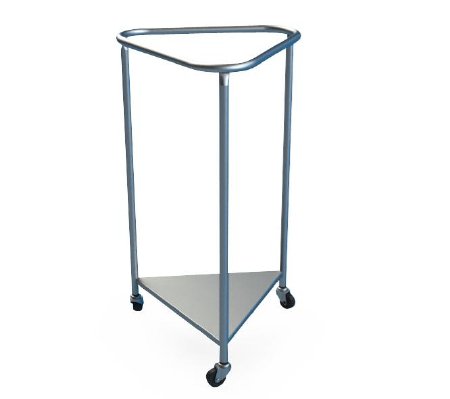 Mac Medical - Hamper Stand Rolling Triangular Opening Open Top Without Lid - LH1000