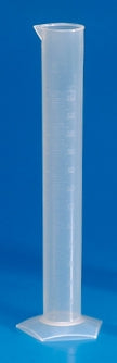 Globe Scientific Graduated Cylinder Hexagonal Base, Class B Polypropylene 250 mL - 601080-1