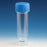 Globe Scientific - Centrifuge Tube Conical Bottom, Skirted Plain 20 X 90 mm 30 mL Blue Screw Cap Polystyrene Tube - 109217