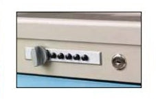 Intermetro Industries - Cart Mechanical Pushbutton Lock For Basix Plus Cart - MBA435