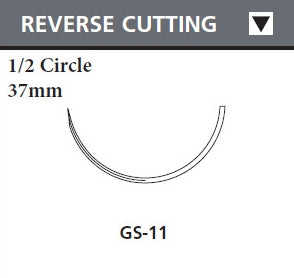 Covidien V-Loc 180 Wound Closure Device Suture with Needle Absorbable Uncoated Undyed Suture Barbed Monofilament Polyglyconate Size 2-0 12 Inch Suture 1-Needle 37 mm Length 1/2 Circle Reverse Cutting Needle - VLOCL2815