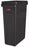 Saalfeld Redistribution Slim Jim Trash Can 23 gal. Rectangular Black LLDPE Open Top - FG354060BLA