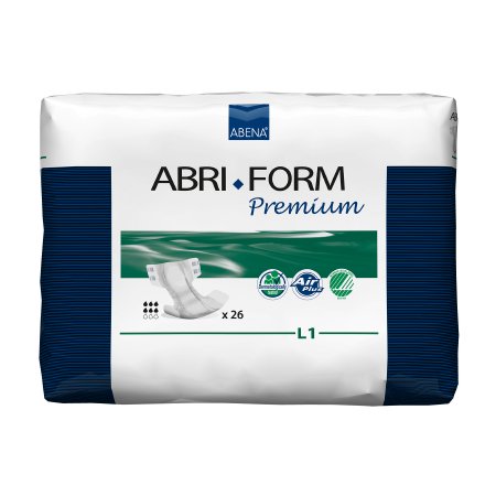 Abri-Form Premium L1 - Unisex Adult Incontinence Brief Large Disposable Moderate Absorbency - 43066