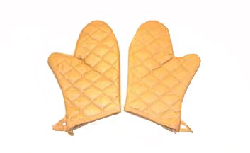 Insulated Gauntlet Mitt - Autoclave Glove One Size Fits Most Quilted Material Gold 24 Inch Hemmed Cuff NonSterile - 75524