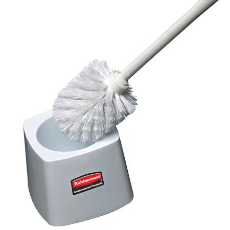Rubbermaid - Toilet Bowl Brush Holder 5 Inch, White, Polypropylene - FG631100WHT