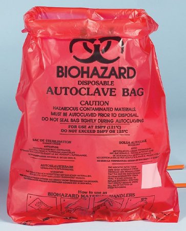 Fisher Scientific SP Scienceware Biohazard Waste Bag 0.43 gal. Red HDPE 8-1/2 X 11 Inch - 3410591
