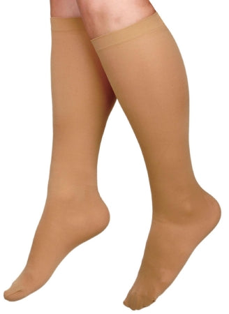 Curad - Compression Stocking Knee High Size C / Regular Tan Closed Toe - Medline - MDS1702CTH