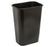 Grainger Tough Guy Trash Can 10.3 gal. Rectangular Black Plastic Open Top - 4PGN8