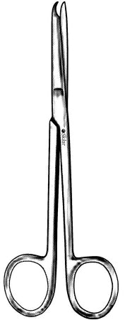 Sklar - Ligature Scissors Buck 7 Inch Length OR Grade Stainless Steel NonSterile Finger Ring Handle Straight Blunt Tip / Blunt Tip - 15-1359