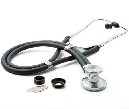 Moorebrand - Sprague Stethoscope MooreBrand Black 2-Tube 21 Inch Tube Double-Sided Chestpiece - 641BK