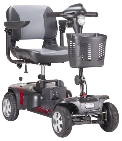 Drive Medical PHOENIX HD 4 Electric Scooter 4 Wheel Black / Red or Blue (Interchangeable) - PHOENIXHD4