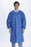 Deep Sea Blue Long Sleeves Knee Length Lab Coat