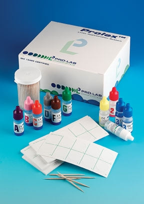 Prolex - Test Kit Latex Agglutination Test Streptococci Groups A, B, C, D, F and G Identification Bacteria Colony Sample 60 Tests - 22286175