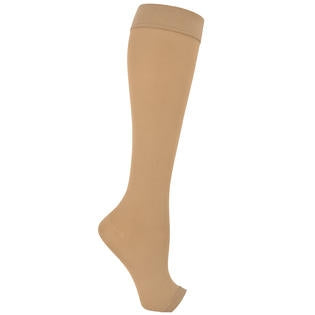 DJO Anti-embolism Stockings Knee High Medium Beige Open Toe - 11320