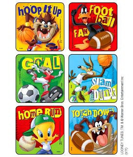 Medibadge Kids Love Stickers 75 Per Unit Looney Tunes Sport Balls Sticker - 1441P