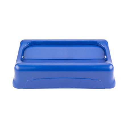 Slim Jim - Trash Can Lid 5 X 11-1/2 X 20-1/2 Inch, Blue, Plastic, Rectangular, Swing - FG267360BLUE