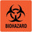 United Ad Label - Pre-Printed Label Warning Label Red Paper BIOHAZARD Biohazard 3 X 3 Inch - ULCL404