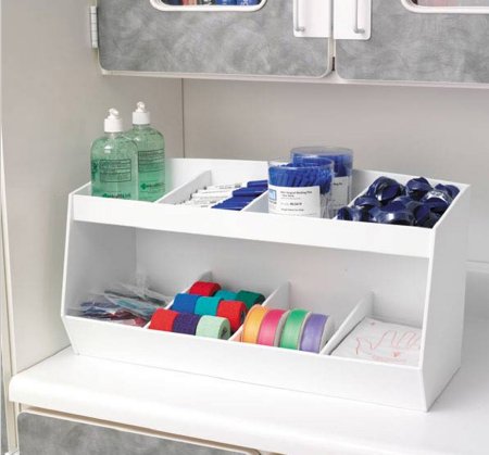Market Lab Inc MarketLab Storage Bin Unit White PVC 10 X 12 X 24 Inch - 9953