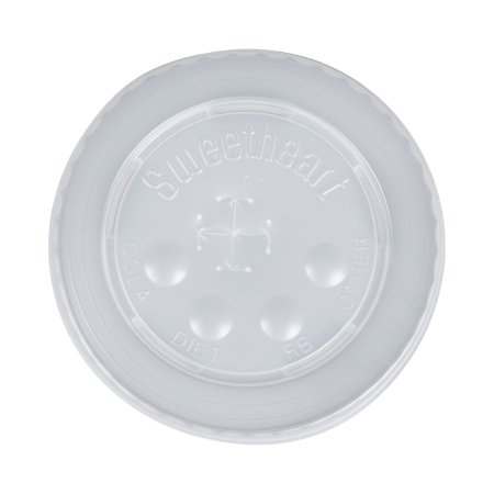 Solo - Lid Translucent, Polystyrene, Straw Slot, Cold Applications - L16BL-0100