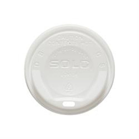 Solo Cup Gourmet Lid Lid White, Polystyrene, Sip Hole, Hot Applications - LGXW2-0007