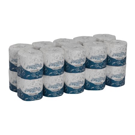 Angel Soft Ultra Professional Series - Toilet Tissue White 2-Ply Standard Size Cored Roll 400 Sheets 4 X 4-1/2 Inch - Georgia Pacific - 1632014