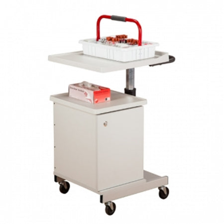 Clinton Industries Phlebotomy Cart Powder Coated Steel 20 X 20.5 X 19.5 Inch 4 Bins Gray - 67203