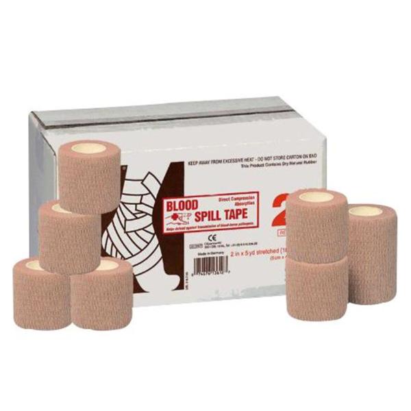 Mueller Sports Medicine Tape Stretch Elastic 2"X5Yd Tan 24/Ca - 130612