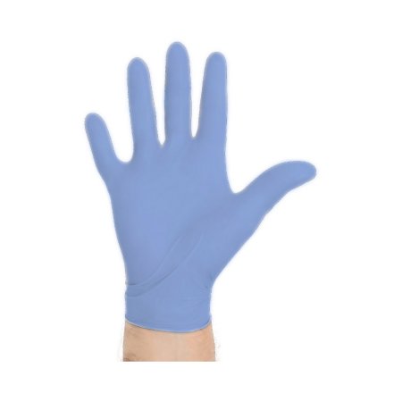 Aquasoft - Exam Glove Small NonSterile Nitrile Standard Cuff Length Textured Fingertips Blue Not Chemo Approved - 43933