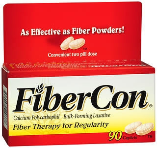Pfizer FiberCon Laxative Caplet 90 per Bottle 625 mg Strength Calcium Polycarbophil - 5250033