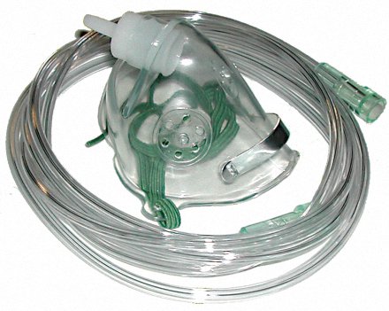 Mada Medical Products - Oxygen Mask Elongated Style Pediatric Adjustable Head Strap - 1327C