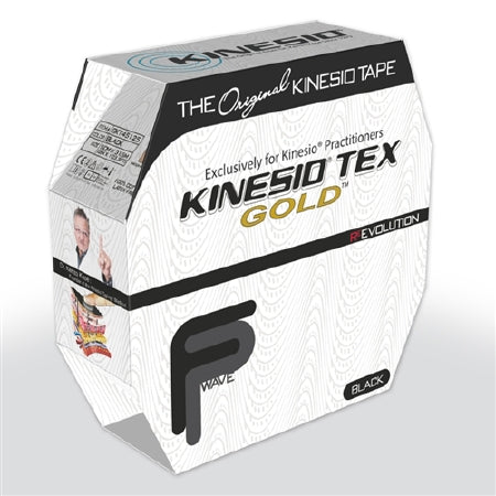 Kms LLC Kinesio Tex Gold FP Kinesiology Tape Water Resistant Cotton 2 Inch X 34 Yard Black NonSterile - GKT-45125-FP