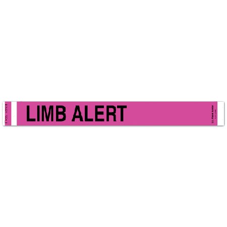 Short Stay - Identification Wristband with Shield Alert Band Adhesive Closure Limb Alert - 3050-37-PDR
