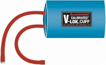 W.A. Baum Calibrated V-Lok Blood Pressure Cuff and Bladder Kit Infant X-Small 10 - 19 cm Polyester - 1882NL